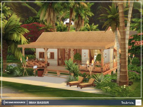 Sims Architecture, Sims Builds, Sims Ideas, Jungle Adventure, Tropical House, Sims 4 Build, Island Living, Gallery Design, Industrial Loft