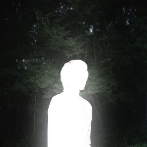 It Follows Aesthetic, Glowing Person Aesthetic, Night Vision Photography, Ghost Boy Aesthetic, Glowing Person, Overexposed Photography, Night Flash Photography, Glowing People, Blind Person