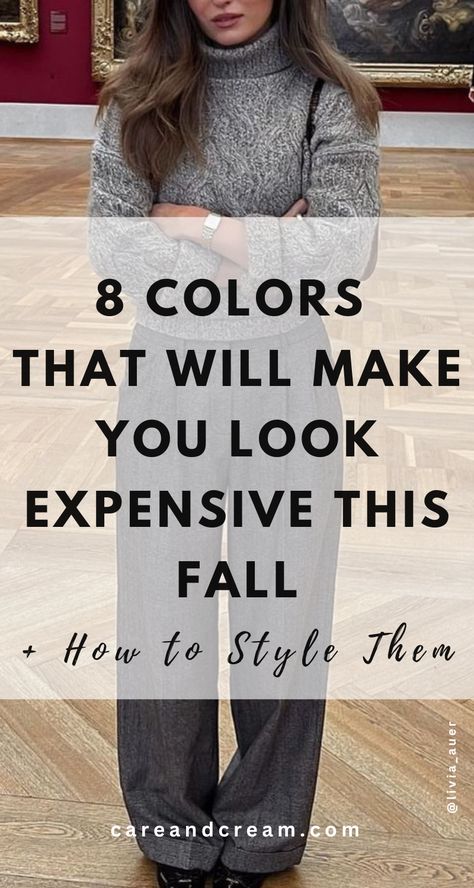 Get that classy, expensive look with our blog post on old money colors for fall and winter! This guide reveals the best old money color palette and outfit ideas for women. Discover colors that make you look expensive and sophisticated this season. Old money color combinations, old money aesthetic. Navy And Gold Outfits Classy, Fall 2024 Color Combinations, Black And Green Outfits For Women, Cool Tone Beige Outfit, Old Money Business Outfits, 2024 Autumn Outfits Work, Colors That Make You Look Rich, Winter Midsize Fashion, Monotone Outfits Women