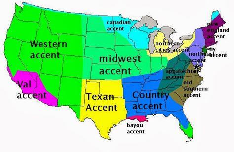 Funny Maps, Language Map, Southern Accents, Guy Talk, American Accent, Pinterest Diy, Alternate History, Oui Oui, Us Map