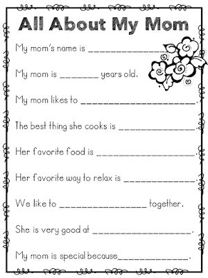 FREEBIE All About Mom Survey All About My Mom, Gifts Grandparents, Mothers Day Crafts Preschool, Preschool Mom, Mother's Day Printables, Mother's Day Projects, Mother's Day Activities, All About Mom, Mothers Day Crafts For Kids