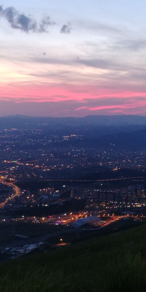 Sunset And City Lights, Me When I See The Sky Looking Pretty, Sunset Hill Aesthetic, Dusk Aesthetic City, Kaylee + Core + Aesthetic, Dusk Aesthetic Wallpaper, Dusk Sky Aesthetic, Kaylee Core Aesthetic, Dusk Pictures