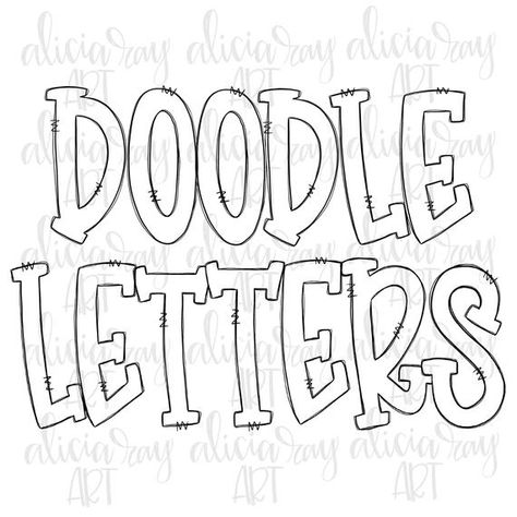 Doodle Calligraphy, Doodle Letters Alphabet, Creative Handwriting, Christ Crown, Fancy Handwriting, Hand Drawn Alphabet, Alpha Pack, Doodle Alphabet, Doodle Letters