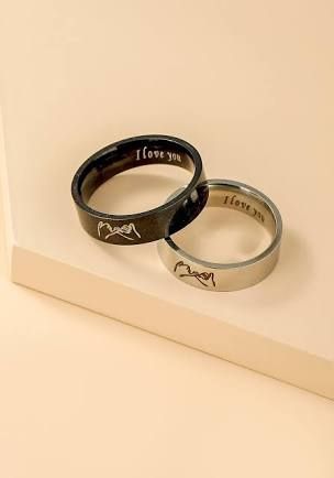 Promise Rings Best Friends, Rings For Two People, Bff Jewelry For 2 Rings, Matching Friendship Rings, Rings For Besties, Cute Matching Rings, Matching Bff Rings, Friendship Rings For 3 Bff, Best Friend Rings For 2