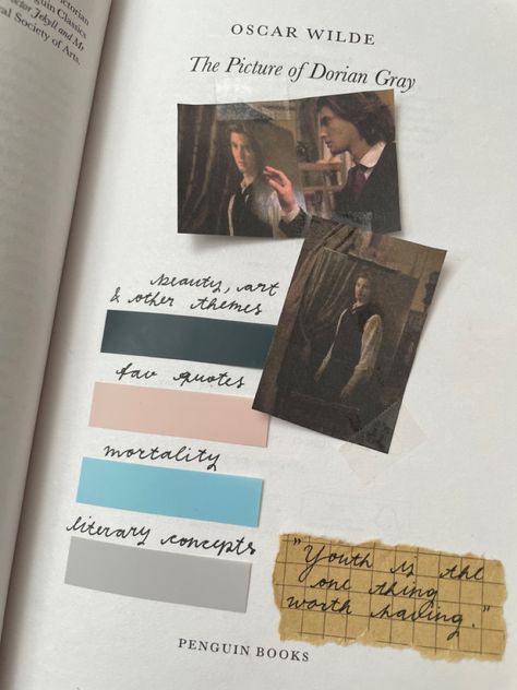 Annotated Books Aesthetic Dark Academia, Picture Of Dorian Gray Annotations, Annotating Ideas, Dorian Gray Aesthetic, Book Tabbing, Annotate Book, Book Annotation Key, Annotation Guide, Annotation Aesthetic