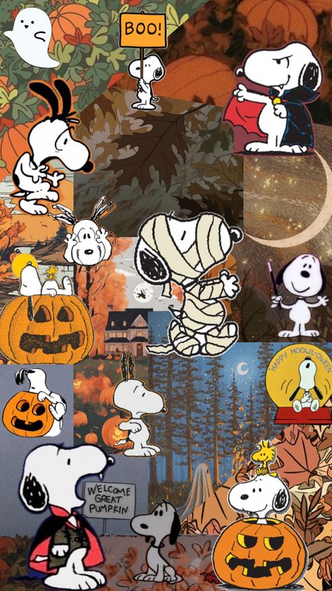 love this guy Wallpaper Computer Aesthetic, Halloween Backrounds, Halloween Cover Photos, Fall Snoopy, Wallpaper Decor Ideas, Wallpaper Design Ideas, Computer Aesthetic, Peanuts Wallpaper, Fall November