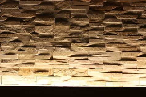 Use the wall grazing technique to show off textured walls. #lightingtips Retaining Wall Lighting, Knotty Pine Doors, Interior Wall Insulation, Wall Wash Lighting, Image Rock, Cool Life, Landscape Lighting Design, Lighting Layout, Smart House