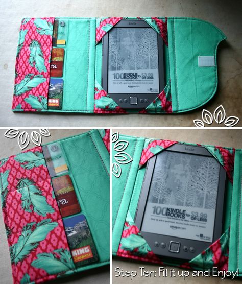 Ereader Cover, Kindle Cover, Sew Ins, Costura Diy, Kindle Case, Tablet Cover, Creation Couture, Cell Phone Case, Diy Couture