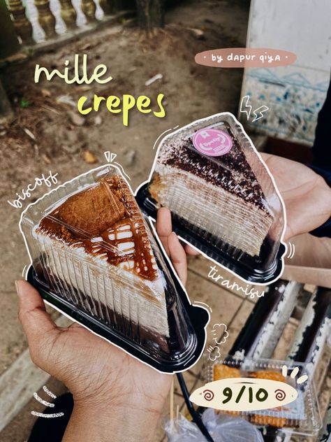 Mille Crepes, Cute Story, Cake Story, Foodie Photography, Food Promotion, Taiwan Food, Bottle Design Packaging, Mille Crepe, Crepe Cake