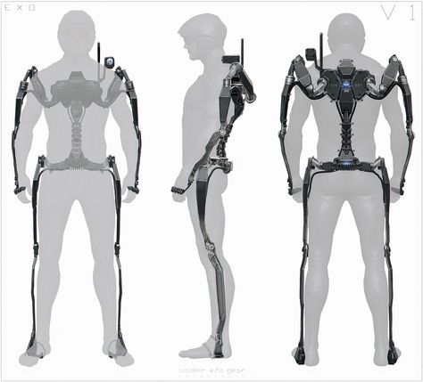 Exoskeleton Suit, Exo Skeleton, Powered Exoskeleton, Exo Suit, Robot Suit, Advanced Warfare, Futuristic Armour, Sci-fi Armor, Mech Suit