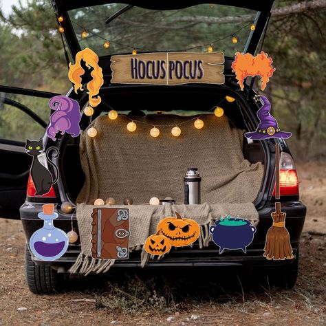 Trunk Or Treat Decorations For Suv, Trunk Or Treat Suv Ideas, Witch Trunk Or Treat Ideas For Suv, Witchy Trunk Or Treat, Trunk Or Treat Ideas Hocus Pocus, Trunk Or Treat Ideas For Sedans, Witch Theme Trunk Or Treat, Hocus Pocus Trunk Or Treat Theme, Hocus Pocus Trunk Or Treat Ideas