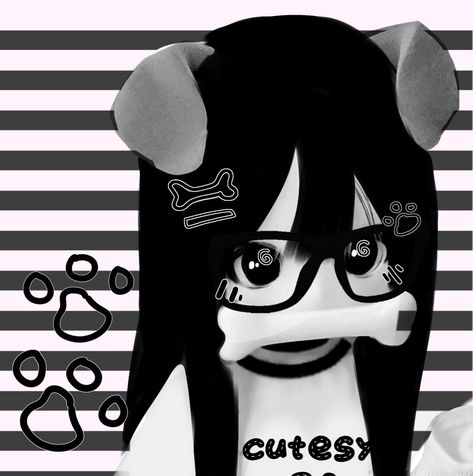 Girl Animes Pfp, Emocyber Icons Girl, Catgirl Icon Anime, Black Cat Anime Aesthetic, Kawaii Pfps, Girl With Cat Pfp, Kawaii Emo, Cybergoth Anime, Manga Girl Icon Black And White