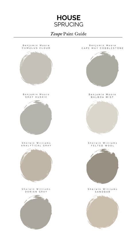 Taupe Color Pallete, Brown Grey Paint, Taupe Color Palettes, Taupe Paint Colors, Taupe Bedroom, Brown Paint Colors, Office Paint Colors, Taupe Paint, Taupe Walls