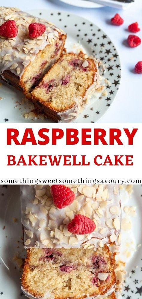 This raspberry bakewell loaf cake has a hidden jam centre and is bursting with fresh raspberries. It's very easy to make and is the perfect cake for bakewell tart fans! #raspberrybakewellcake #raspberryloafcakerecipe Easy Lemon Drizzle Cake, Bakewell Cake, Loaf Cake Recipes, Uk Food, Loaf Cakes, Bakewell Tart, Raw Cake, Food Blogging, Easy Bake