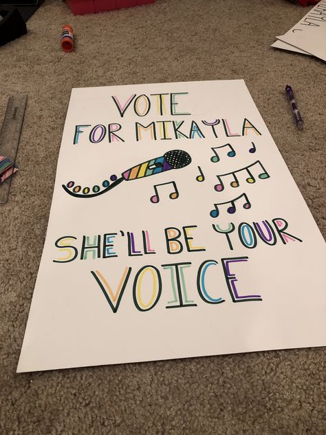 Preppy Student Council Posters, Kids Student Council Poster Ideas, School Council Poster Ideas, Asb Campaign Ideas Poster, Student Council Posters Ideas Creative, Students Council, Student Council Speech, Student Council Campaign Posters, Student Council Campaign