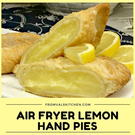 Lemon Hand Pies, Fried Hand Pies, Hand Pie Recipes, Hand Pie, Air Fryer Oven Recipes, Yum Recipes, Air Fry Recipes, Air Fryer Dinner Recipes, Lemon Pie