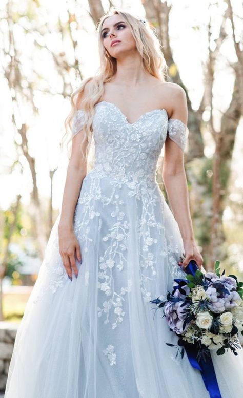 Harry Potter Wedding Theme Bridesmaid, Ravenclaw Wedding Dress, Harry Potter Wedding Dresses, Ravenclaw Wedding, Harry Potter Wedding Dress, Ice Blue Wedding Dress, Aesthetic Weddings, Ballroom Aesthetic, Light Blue Wedding Dress