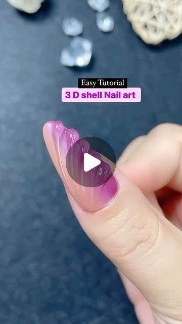 ArtsNationalInstituteofDesigns on Instagram: "‼️Easy 3 D shell Nail Art Tutorial ‼️❤️ Join our Nail art course to learn unique and amazing techniques 🥰#nail #nailart #nailartclub #nailartcourse #mumbainailart #mumbai #nailartclass #nailarttutorial #nailart #nailsofinstagram #nailsnailsnails" 3d Nail Tutorial, Shell Nails Tutorial, Nail Art Course, Spooky Nail Art, Shell Nail Art, Shell Nails, Spooky Nail, Nail Art Courses, Creative Nail Art