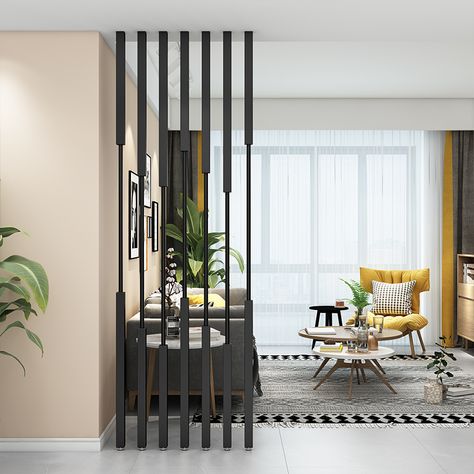 Modern Partition, Modern Partition Walls, Room Partition Wall, Wall Partition Design, Divider Design, Hall Interior Design, Hall Interior, Living Room Partition, Living Room Partition Design