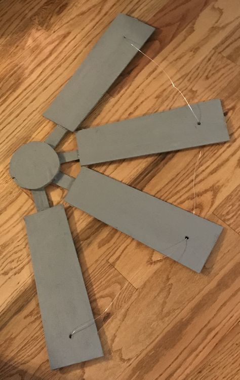 Diy Fan Blades, Diy Windmill, Windmill Diy, Windmill Ceiling Fan, Ceiling Fan Motor, Wild West Theme, Dollar Store Diy Projects, Ceiling Fan Blades, Diy Fan