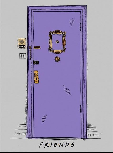 Friends TV Series iPhone Wallpapers - Top Free Friends TV Series iPhone Backgrounds - WallpaperAccess Purple Door, Friends Poster, Friends Tv Series, Ross Geller, Friends Moments, Friends Series, Chandler Bing, Friends Wallpaper, Foto Art