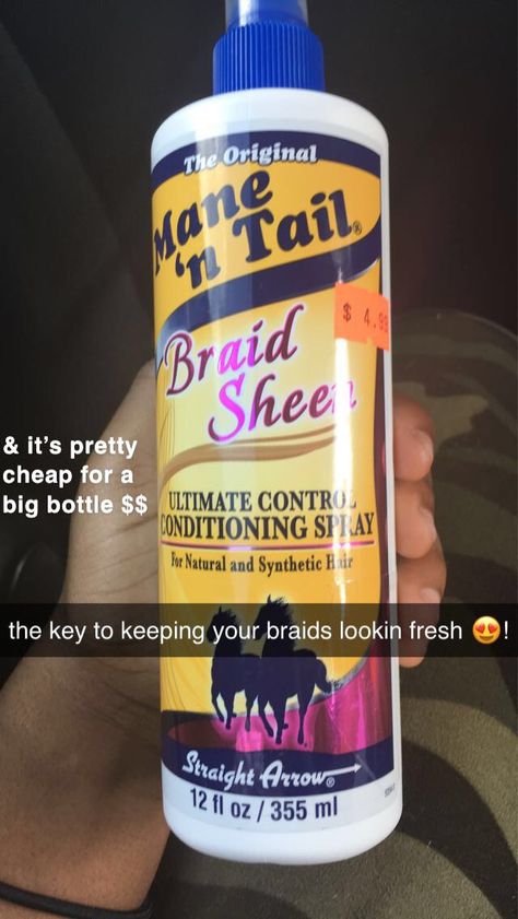 Braid Spray, Tail Braids, Best Hair Care Products, Shine Spray, Big Bottle, Mane N Tail, Amazing Hair, Hair Products, Hair Growth