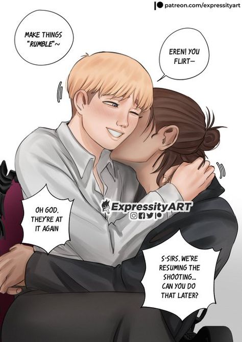 Actor Au, Eren X Armin, Anime Was A Mistake, Atack Ao Titan, Attack On Titan 2, Eren Aot, Popee The Performer, Attack On Titan Ships, Attack On Titan Funny