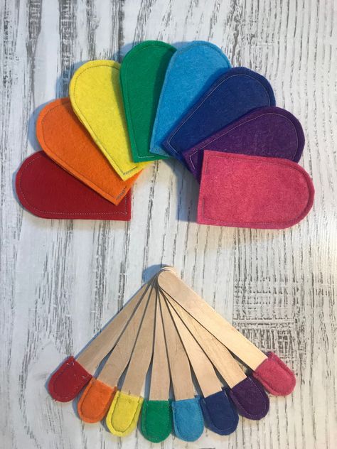 Thanks for the great review Amelia B. ★★★★★! https://etsy.me/3Ov7M1m #etsy #rainbow #easter #feltcolormatching #felticecream #finemotorskills #birthdaygiftkids #learningcolors #preschoolgames #montessoritoys Felt Popsicle, Toddler Travel Toys, Felt Games, Travel Toys For Toddlers, Early Childhood Activities, Rainbow Activities, Rainbow Toy, Toys Montessori, Diy Rainbow