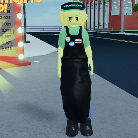 Cashier Outfit, Robloxian Highschool Outfits, Robloxian Highschool, Roblox Cringe, Highschool Outfits, Soft Neon, Avengers Outfits, Outfit Roblox, Roblox Guy