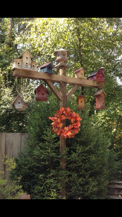 Birdhouses Shabby Chic Birdhouse, Garden Birdhouses, Bird House Feeder, Bird House Kits, Bird Houses Diy, Backyard Birds, Bird Garden, Garden Crafts, Yard Decor