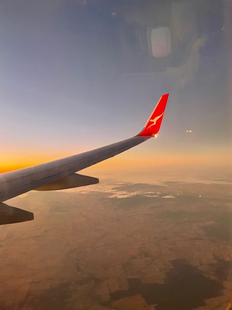 Travel aesthetic. Sunset plane ic. Sunrise plane. Plane wing. Clouds. Sunset. Qantas flight. Travelling. Flight. Qantas Plane Aesthetic, Plane Wing, Flight Wings, Plane Aesthetic, Clouds Sunset, Aesthetic Sunset, 2025 Vision, 2024 Vision, Travel Aesthetic