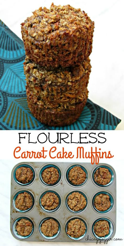 Muffins Carrot, Flourless Muffins, Carrot Cake Muffins, Recipe For Breakfast, Cake Muffins, Wait A Minute, Packed Lunch, A Healthy Breakfast, Carb Snacks