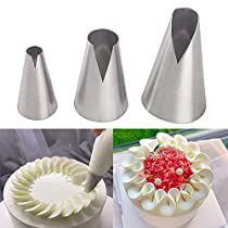 Cake Nozzles, Wave Cake, Biscuit Decoration, Russian Piping Tips, Icing Nozzles, Diy Cupcake, Icing Piping Nozzles, Diy Cream, Torte Cupcake