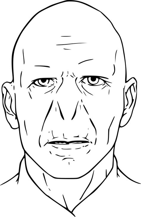 Harry Potter Black And White Drawing, Harry Potter Sketches Easy, Lord Voldemort Fanart, Harry Potter Zeichnung, Voldemort Drawing, Harry Potter Drawings Easy, Harry Potter Sketch, Harry Potter Coloring Pages, Harry Potter Voldemort