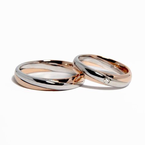 White And Gold Wedding Ring, Wedding Ring White Gold, Wedding Rings Sets His And Hers, Mens Ring Designs, Couple Ring Design, Unique Gold Rings, Wedding Ring For Him, Couples Wedding Bands, Engagement Rings Couple