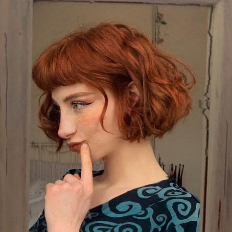 Liberty Mai, Curly Ginger Hair, Short Bob Pixie, Women Short Bob, Bob Pixie, Short Red Hair, Short Haircuts For Women, Pixie Hair, Another Dimension