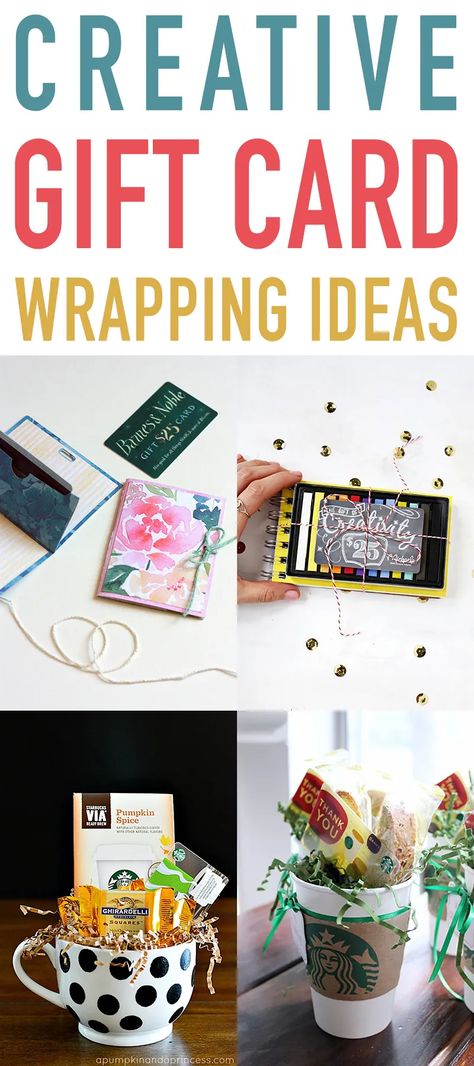 Creative Gift Card Wrapping Ideas - The Cottage Market Card Wrapping Ideas, Gift Card Envelope Diy, Gift Card Wrapping Ideas, Unique Gift Card Presentation, Christmas Gift Card Presentation, Ways To Give Gift Cards, Gift Card Wrapping, Unique Gift Card Holder, Gift Card Basket