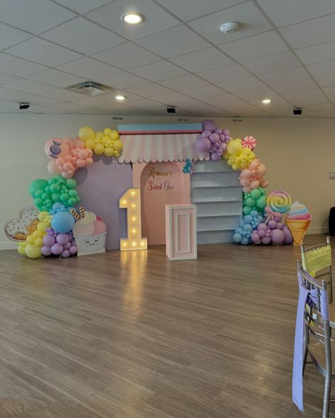 🤩🎀🎂🍬 sweet candy-themed birthday party! • • • • #candyland #sweetone #babygirlbirthday #1stbirthday #candylandparty #birthdaygirl #birthdayideas #balloons #balloondecor #balloonsetup #backdrop #customized #dfw #dfwpartyplanner #dfwpartyrentals Winter Candy Land, Candy Land Birthday, Party Food Menu, Entrance Arch, Candy Land Birthday Party, Candyland Birthday, Candy Theme, Birthday Party Food, Sweet Candy