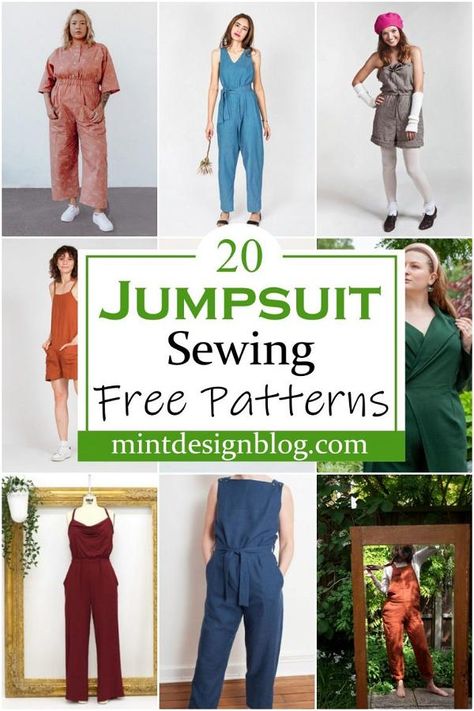 Free Jumpsuit Sewing Patterns 1 Jumpsuit Pattern Sewing Free, Jumpsuit Pattern Free, Jumpsuit Sewing Pattern, Sewing Pattern Free, Jumpsuit Sewing, Unique Jumpsuits, Kimono Shrug, Romper Sewing Pattern, Jumpsuit Pattern Sewing