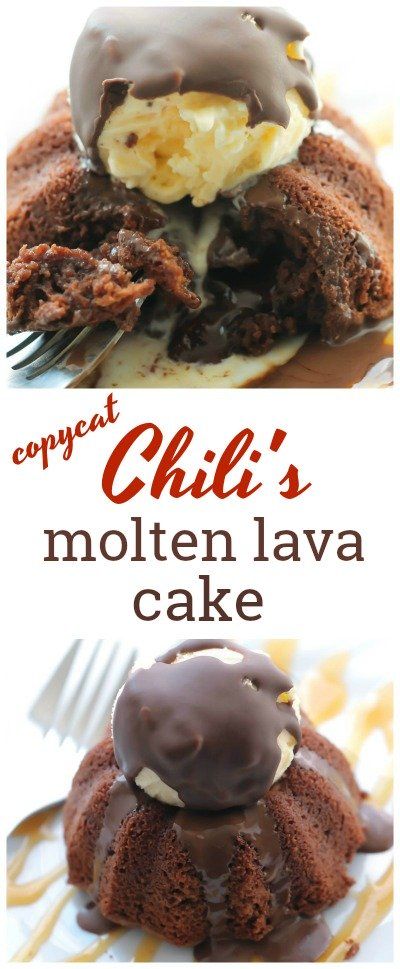 Malt Cake, Copycat Chili, Molten Lava Cakes Recipe, Lava Cake Recipe, Molten Lava Cake, Chocolate Lava Cake Recipe, Molten Cake, Magic Shell, Lava Cake Recipes