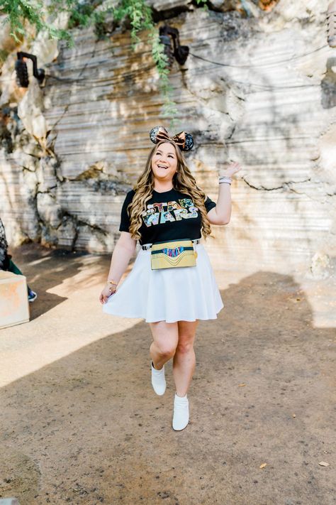 Disney Bounding Hollywood Studios, Skort Disney Outfit, Disney Skirt Outfits, Plus Size Disney World Outfits, Outfit Ideas For Disney World, Trendy Disney Outfits, Plus Size Disney Outfits, Disney World Outfits Summer, Hollywood Studios Outfit