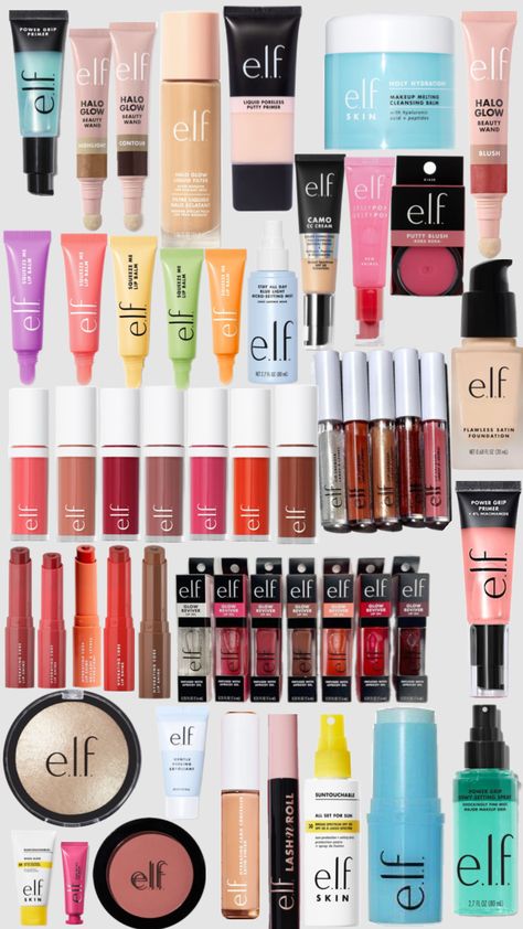 Elf Best Elf Makeup, Sephora Gift Sets, Elf Products, Preppy Makeup, Makeup Drawer Organization, Perfect Eyelashes, Sephora Skin Care, Easy Makeup Tutorial, Elf Cosmetics