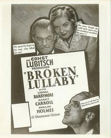 Broken Lullaby - Wikipedia, the free encyclopedia Silver Linings Playbook Movie Poster, Lullaby Movie 2022, The Lost Daughter Movie, Nancy Carroll, Green Dolphin, Harvey Girls, Robert Ludlum Books, The Last Time I Saw Paris 1954, Film Clips