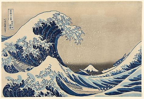 The Great Wave by Hokusai | The Art Institute of Chicago The Grate Wave Of Kanagawa, The Great Wave, The Art Institute Of Chicago, 3d Tattoo, Blue Poster, Artwork Images, Mount Fuji, High Art, Art Institute Of Chicago