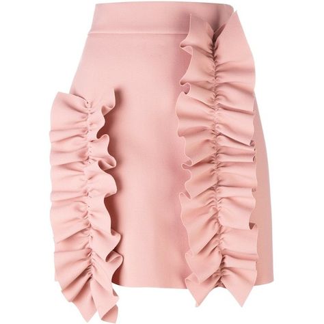 Pink Ruffle Skirt, Frilly Skirt, Frill Skirt, Church Fashion, Conceptual Fashion, Stylish Skirts, Royal Outfits, Stylish Dress Book, Pink Ruffle