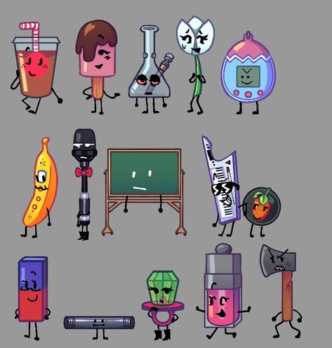 Object Show Assets, Object Show Characters Ideas, Osc Oc Ideas, Bfdi Oc Ideas, Object Show Oc Ideas, Object Oc Ideas, Random Objects Aesthetic, Osc Oc, Object Show Oc