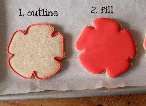 Poppy Decorated Cookies, Buttercream Poppies, Buttercream Poppy Flower, Poppy Cookies, Pansy Cookies, Pansy Sugar Cookies, Hedgehog Crafts, Cookies Board, American Patriotism