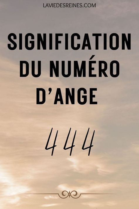 444 Signification