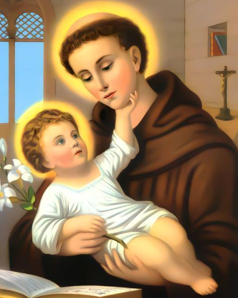 Happy Feast Day, Saint Antony, Saint Anthony Of Padua, St Therese Of Lisieux, Jesus Photo, St Anthony, Christ The King, Holy Rosary, Saint Anthony