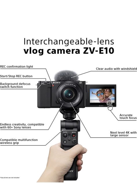 Sony Alpha Zv-e10, Best Vlogging Camera Youtube, Sony Zv-e10 Aesthetic, Sony Zv-e10, Sony Vlogging Camera, Youtube Camera, Starting Youtube, Camera Vlog, Blogging Camera